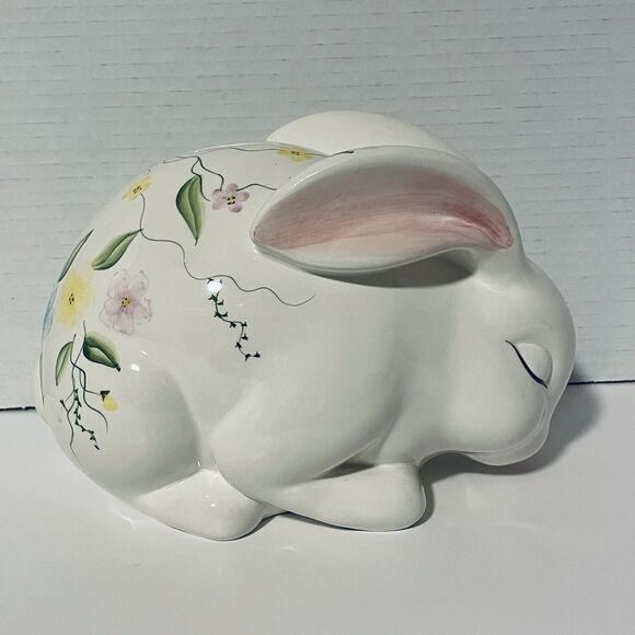 Vintage CRACKER BARREL EXCLUSIVE Easter Porcelain Piggy Bank Original Box - Picture 3 of 9